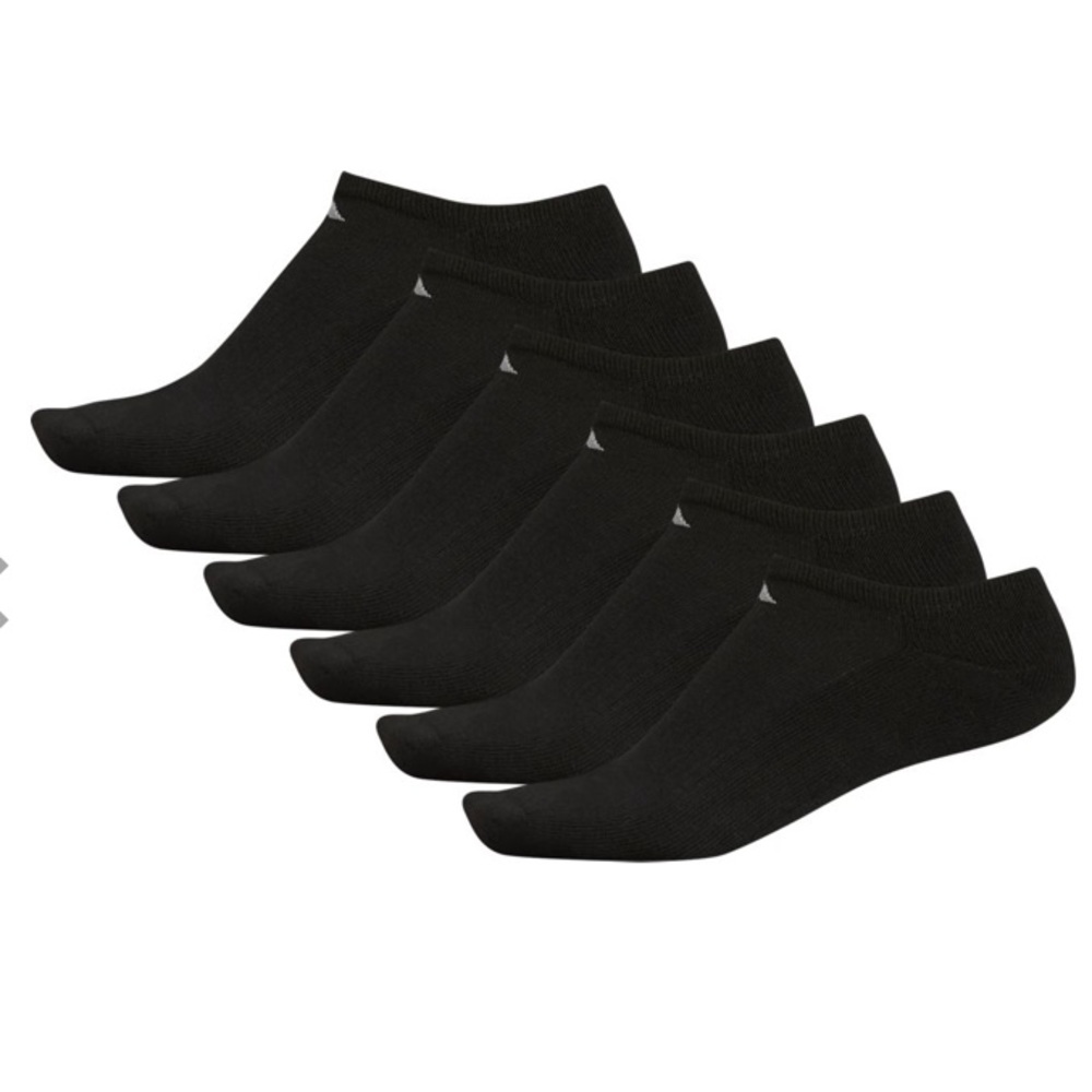 NEW Adidas Men's Athletic Cushioned No Show Socks - 6 Pack 8-12 L